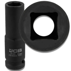 JCB NASADKA udarowa GŁĘBOKA 1/2" Cr-Mo 6-kątna 14mm KLUCZ NASADOWY