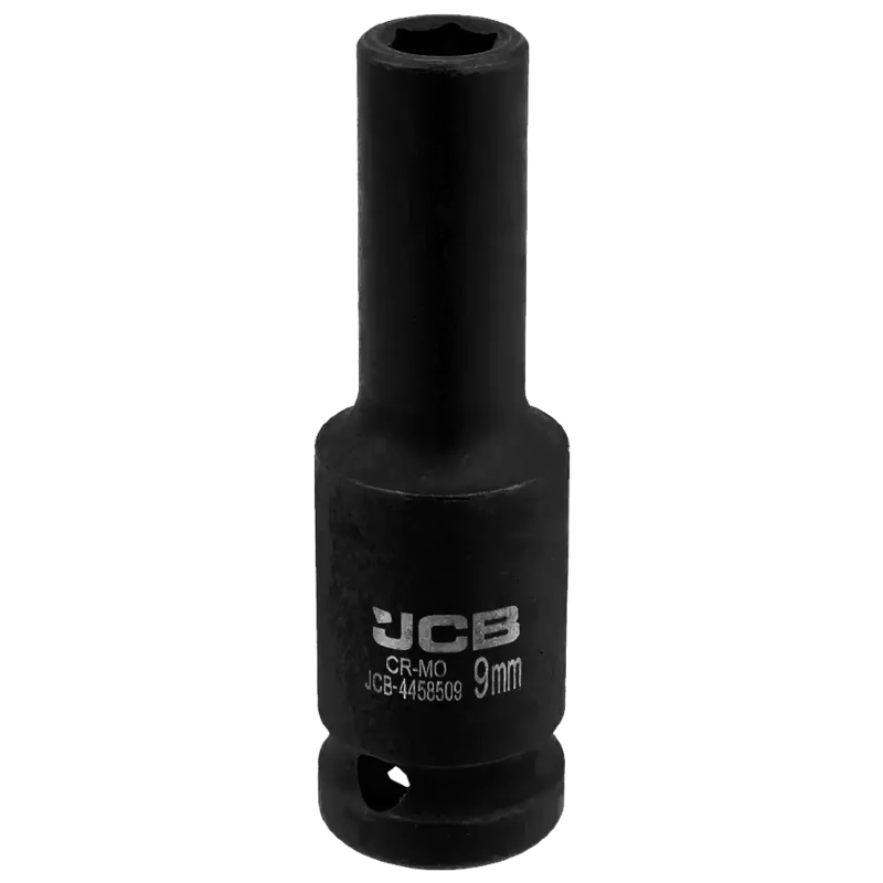 JCB NASADKA udarowa GŁĘBOKA 1/2" Cr-Mo 6-kątna 9mm KLUCZ NASADOWY