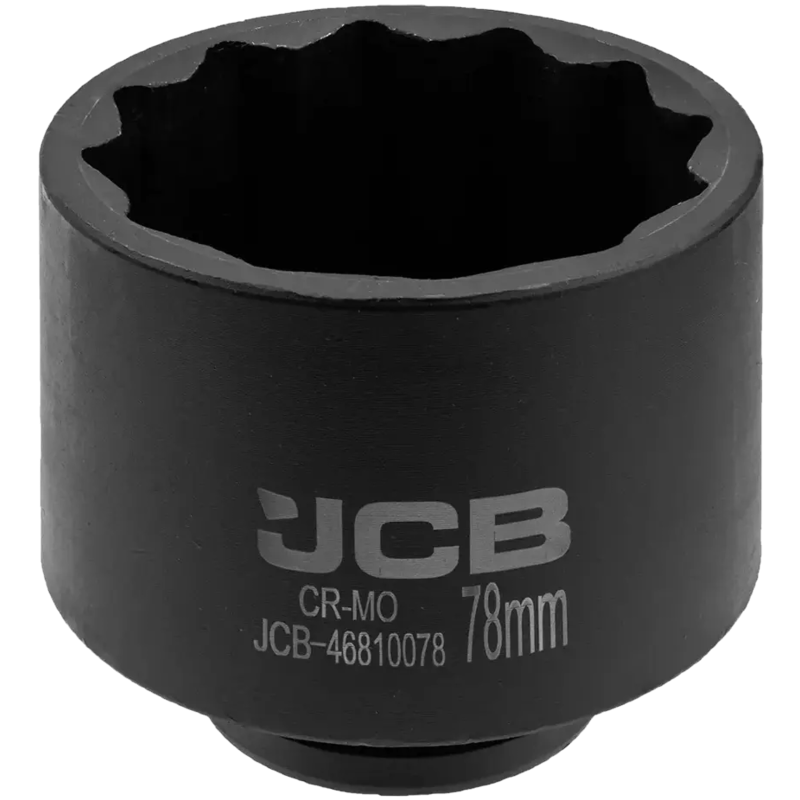 JCB NASADKA udarowa GŁĘBOKA 3/4" Cr-Mo 12-kątna 78mm KLUCZ NASADOWY