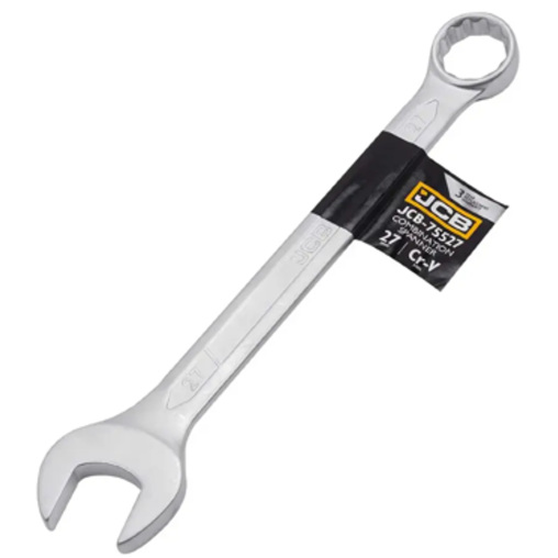 JCB Klucz PŁASKO-OCZKOWY 2-stronny 27 mm Cr-V 12-KĄTNY