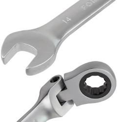 FORCEKRAFT Zestaw KLUCZY płasko-oczkowych z GRZECHOTKĄ 13 ELEMENTÓW 8-32mm
