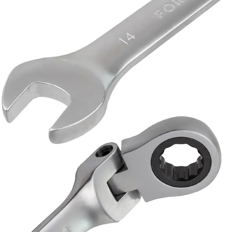 FORCEKRAFT Zestaw KLUCZY płasko-oczkowych z GRZECHOTKĄ 13 ELEMENTÓW 8-32mm