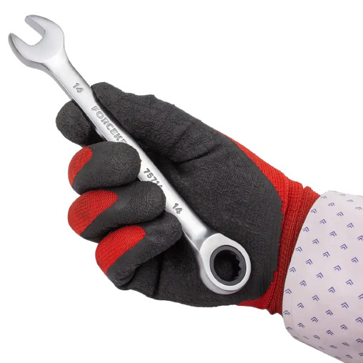 FORCEKRAFT Zestaw KLUCZY płasko-oczkowych z GRZECHOTKĄ 13 ELEMENTÓW 8-32mm