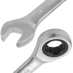 FORCEKRAFT Zestaw KLUCZY płasko-oczkowych z GRZECHOTKĄ 13 ELEMENTÓW 8-32mm