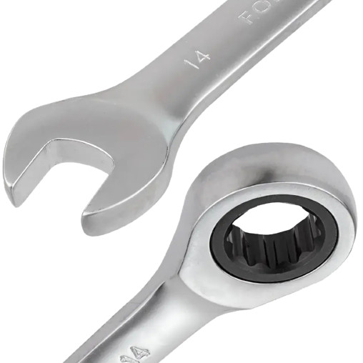 FORCEKRAFT Zestaw KLUCZY płasko-oczkowych z GRZECHOTKĄ 13 ELEMENTÓW 8-32mm
