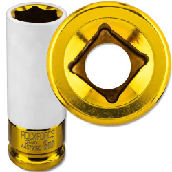 ROCKFORCE Nasadka udarowa 1/2" 6-kątna 19 mm głęboka do ALUFELG z TULEJĄ