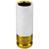 ROCKFORCE Nasadka udarowa 1/2" 6-kątna 19 mm głęboka do ALUFELG z TULEJĄ