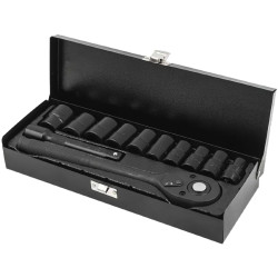 Zestaw nasadek z grzechotką 12 el. 1/2"10-24mm 6-kątnych Rockforce