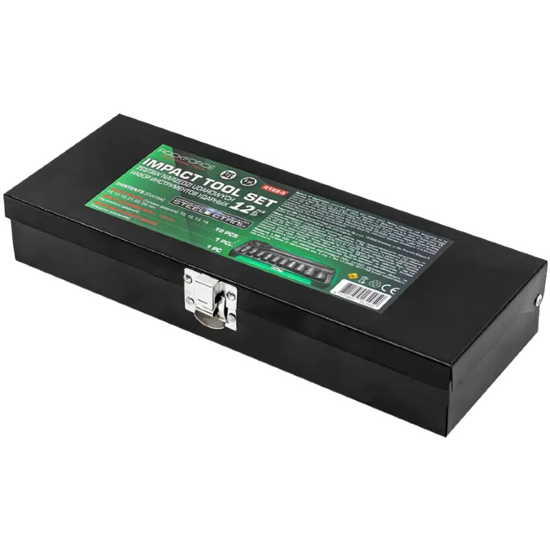 Zestaw nasadek z grzechotką 12 el. 1/2"10-24mm 6-kątnych Rockforce