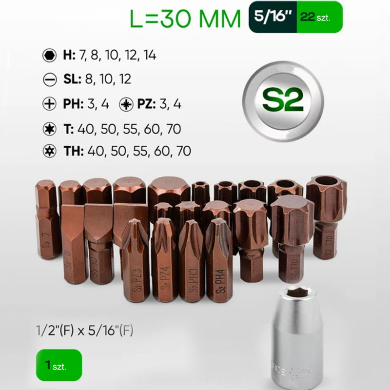 ROCKFORCE Zestaw NARZĘDZI 125 + 6 ELEMENTÓW komplet PREMIUM Cr-Mo CrV