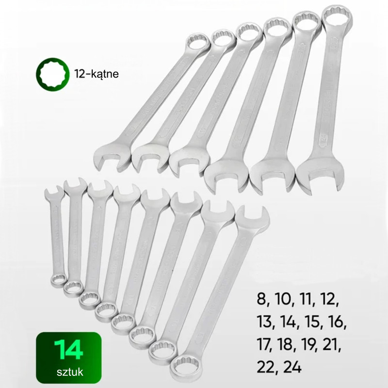 ROCKFORCE Zestaw NARZĘDZI 125 + 6 ELEMENTÓW komplet PREMIUM Cr-Mo CrV