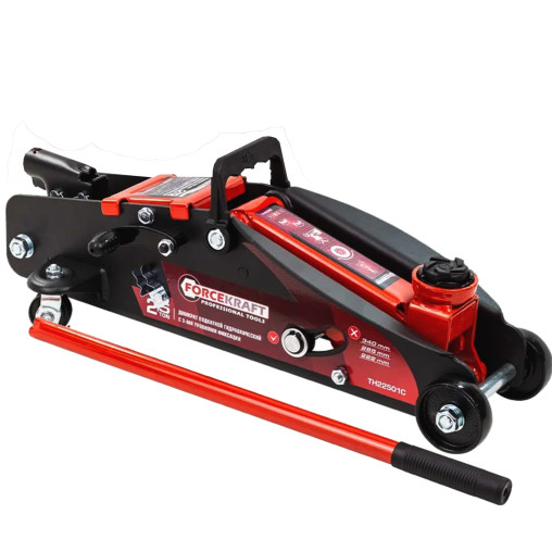 Podnośnik Samochodowy Hydrauliczny Żaba 2.5 T 140-387 mm walizka Forcekraft