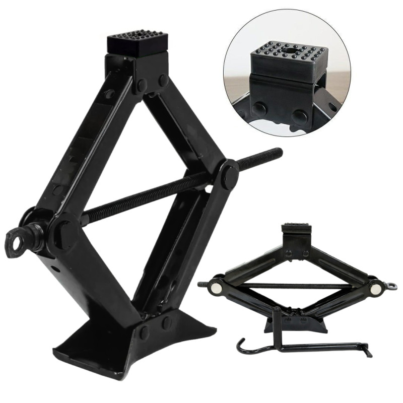 Podnośnik trapezowy samochodowy z gumą ochronną 1,5 T 110-400 mm Forcekraft