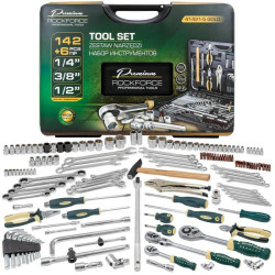 Zestaw narzędzi Premium 148el 1/4 3/8 1/2 6-kątne 12-kątne 4-36mm Rockforce