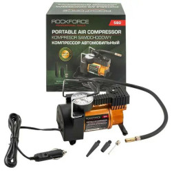 Kompresor samochodowy sprężarka tłokowa 12V 30l/min z manometrem Rockforce