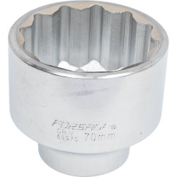 Nasadka 70mm 1" 12-kątna klucz nasadowy CrV Forsage