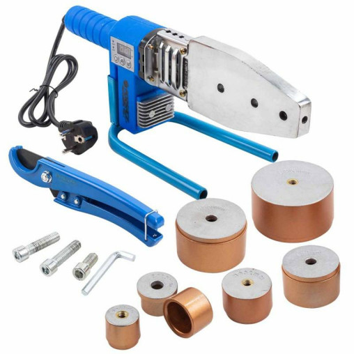 Zgrzewarka do rur PCV 1000W 6 nasadek 20, 25, 32, 40, 50, 63 mm Forsage