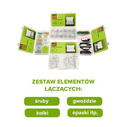 ZESTAW NARZĘDZIOWY KLUCZE NASADOWE WKRĘTAKI1400 EL