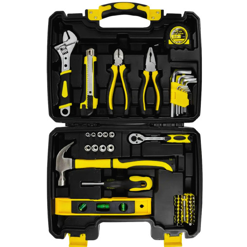 FORCEKRAFT Duży ZESTAW Narzędziowy 60 ELEMENTÓW nasadki BITY szczypce