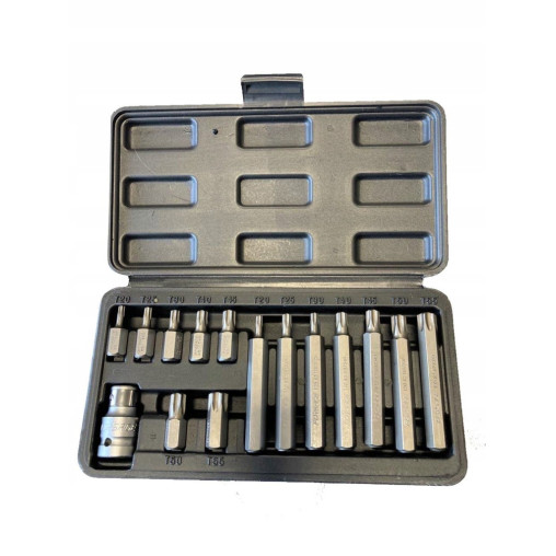 ZESTAW BITÓW TORX 15 El T20-T55(L: 30/75mm)