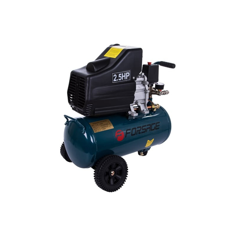 Kompresor olejowy 24L 8 bar 1.5kW 180 l/min Sprężarka warsztatowa Forsage