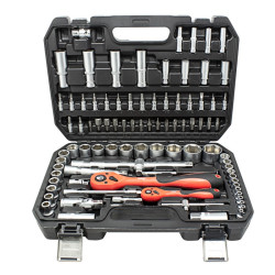 Zestaw narzędzi nasadki bity 1/2'' 1/4'' 94 el.