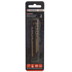 Wiertła do metali 2.4 mm HSS+Co 3 szt kobalt