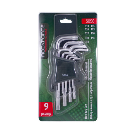 KLUCZE TORX T10-T50 9SZT