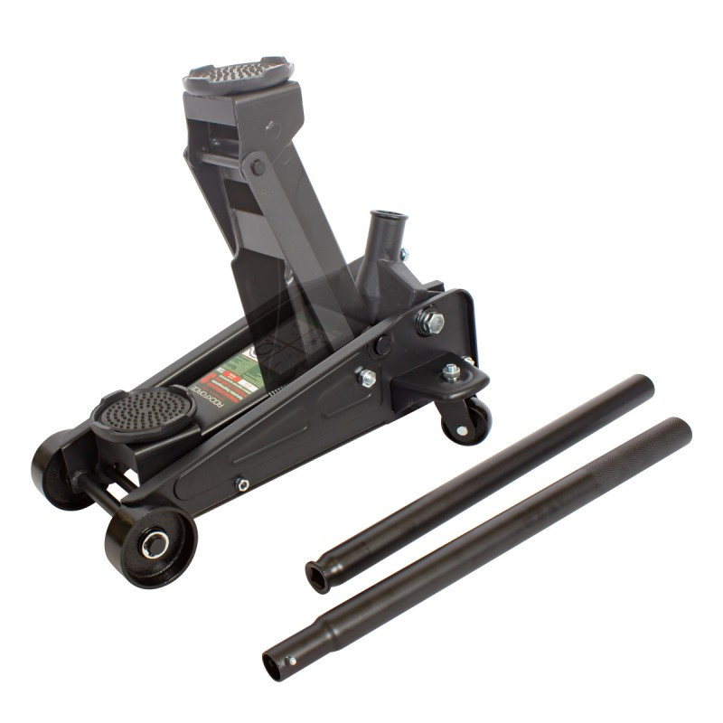 PODNOŚNIK HYDRAULICZNY ŻABA 3T LEWAREK Z GUMĄ 145-475 mm