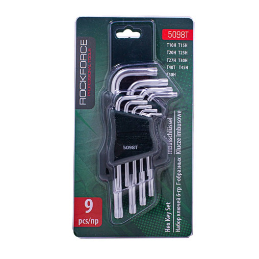 KLUCZE IMBUSOWE TORX TYP L T10-T50 9 EL