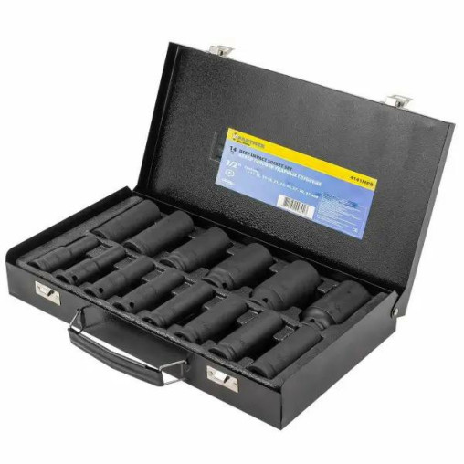 Zestaw nasadek udarowych 1/2" 14el. (11-32mm) (6-kątnych)