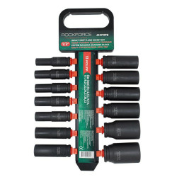 Zestaw 13 nasadek udarowych długich 1/2" 10-32mm 6-kątne CrMo Rockforce