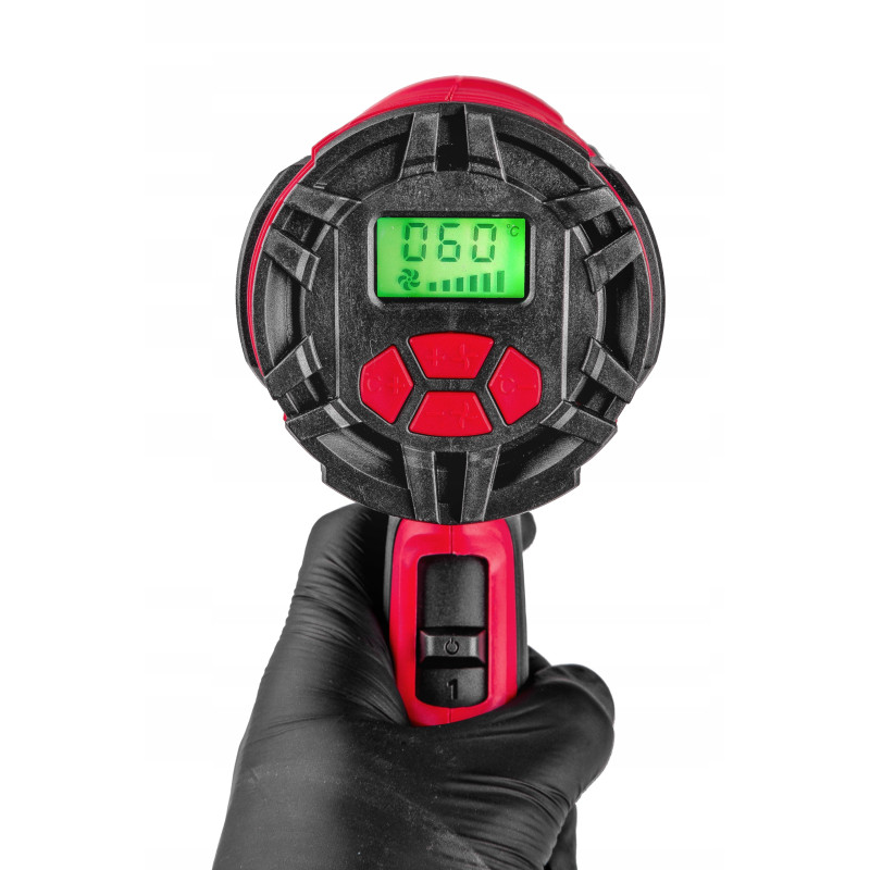 Opalarka elektryczna do farb drewna 4 Dysze 2 Biegi 2000W LCD Forcekraft