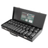 Zestaw nasadek udarowych długich 1/2" 8-32mm 6-kątne