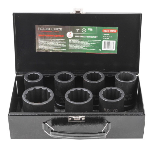 Zestaw nasadek udarowych 1" 24-46mm 12-kątne