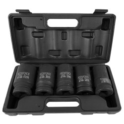 Zestaw nasadek udarowych 1" 12-kątne 27-41mm