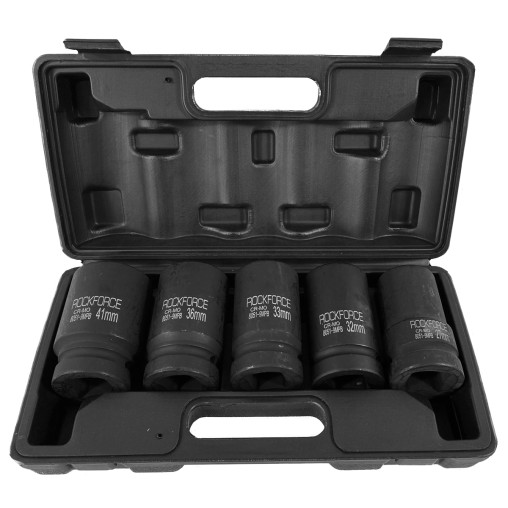Zestaw nasadek udarowych 1" 12-kątne 27-41mm