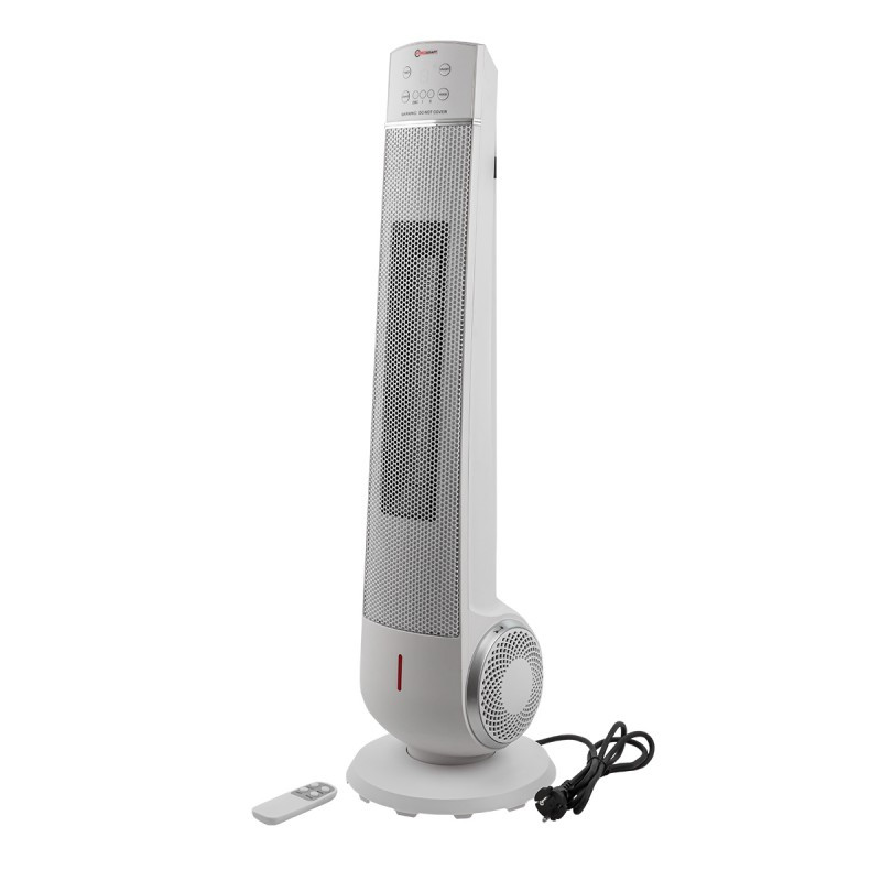 TERMOWENTYLATOR grzejnik KOLUMNOWY ceramiczny 2 TRYBY 2200W farelka + pilot