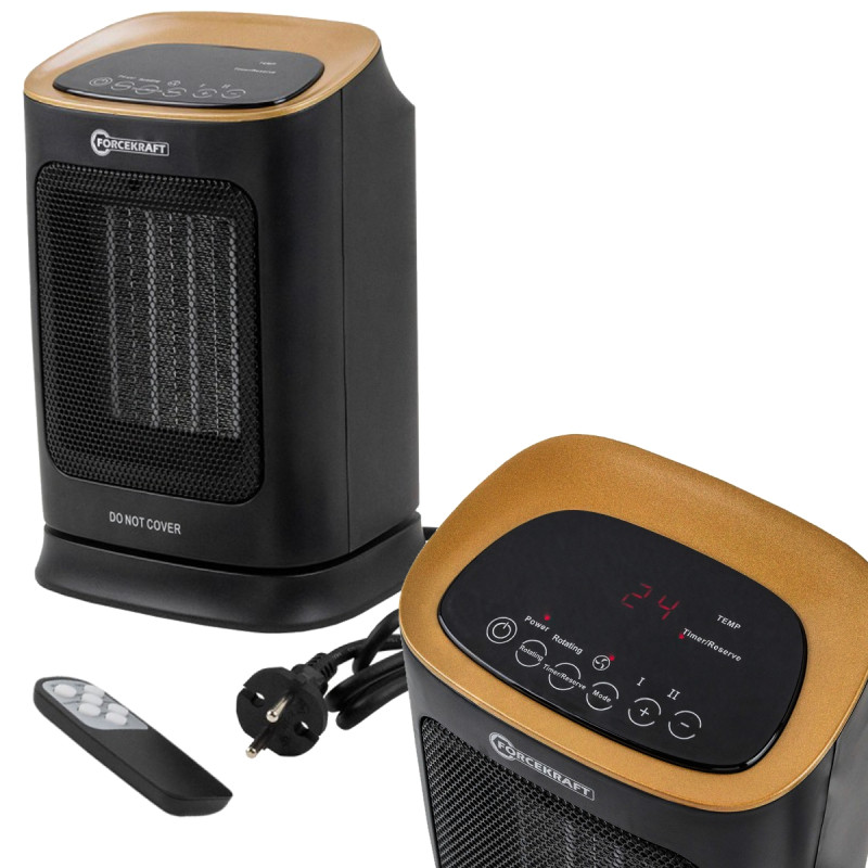 Grzejnik termowentylator grzałka ceramiczna 1800W 4 TRYBY farelka z pilotem