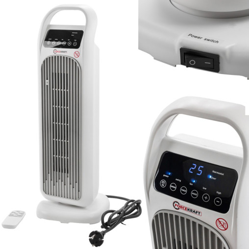 Termowentylator ceramiczny kolumnowy 2000 W farelka grzejnik z pilotem