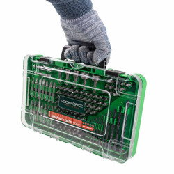 Zestaw bity wiertła końcówki do metalu drewna mocne stal CR-V