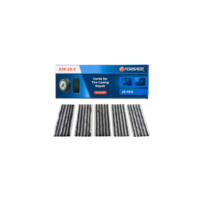 Sznury do naprawy opon Forsage zestaw 6mm 25szt