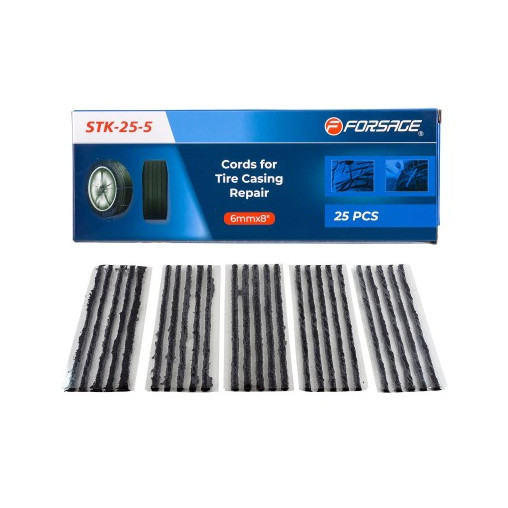 Sznury do naprawy opon Forsage zestaw 6mm 25szt