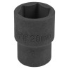 Nasadka 20mm 1/2" 6-kątna krótka Cr-V Forcekraft