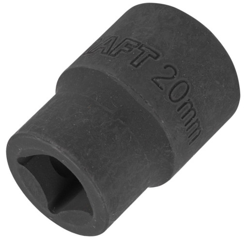 Nasadka 20mm 1/2" 6-kątna krótka Cr-V Forcekraft