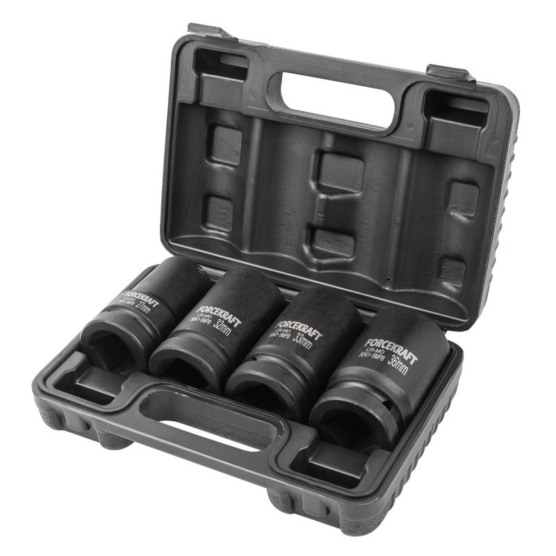Zestaw nasadek udarowych 1" 27-36mm 6-kątne walizka