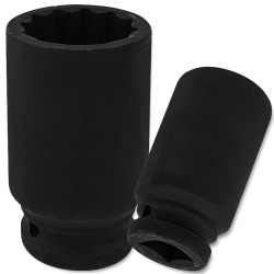 FORCEKRAFT Nasadka udarowa GŁĘBOKA 3/4 " 33mm 12-kątna