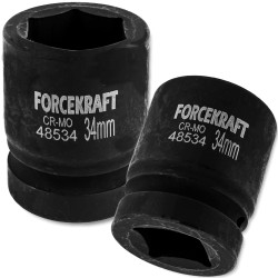 FORCEKRAFT Nasadka udarowa 1" 34mm 6-kątna