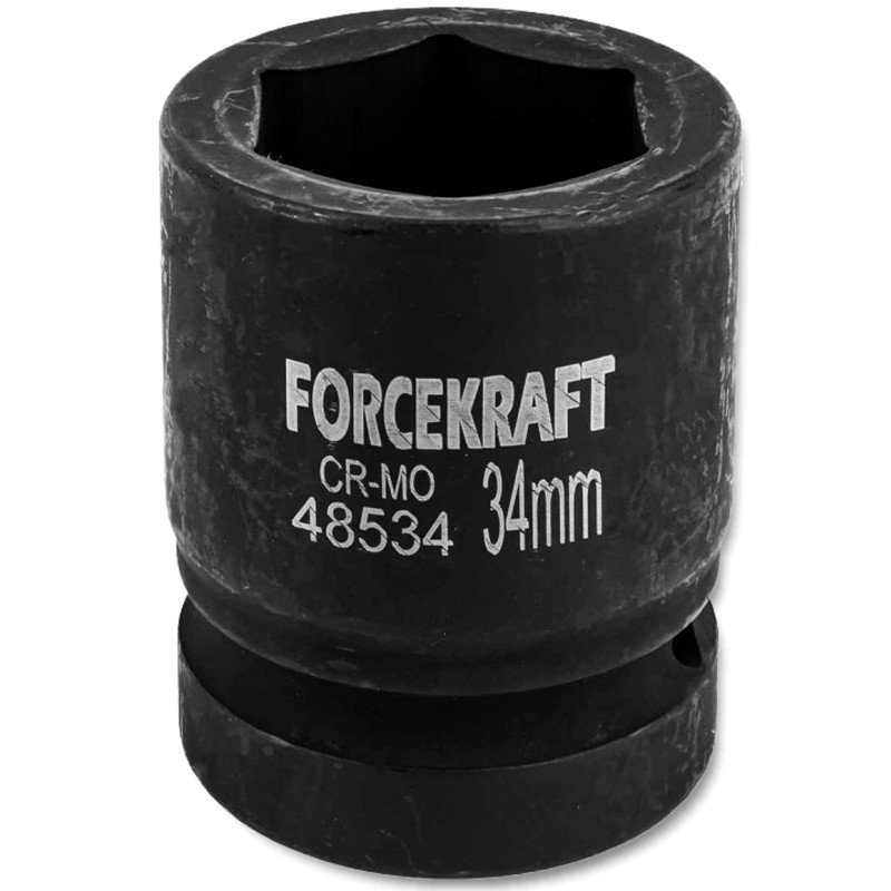 FORCEKRAFT Nasadka udarowa 1" 34mm 6-kątna