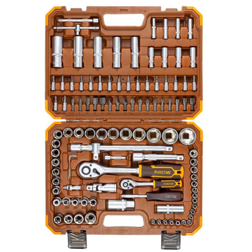 FORSTIME Zestaw narzędzi DUŻY 108 ELEMENTÓW 1/4" 1/2" 6-kątnych 4-32mm